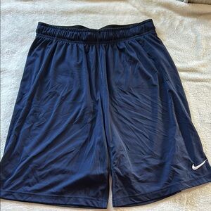 Nike Men's Navy Blue Athletic Shorts